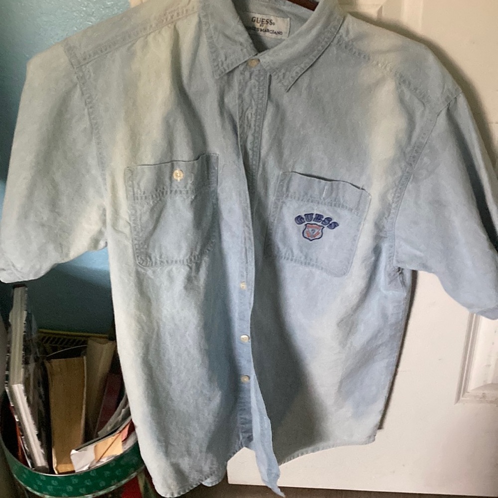 Guess Brand Large Jean Shirt